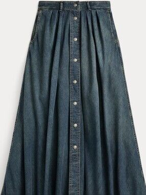 RRL, NEW, Women's  Denim Midi Skirt, Sz 3